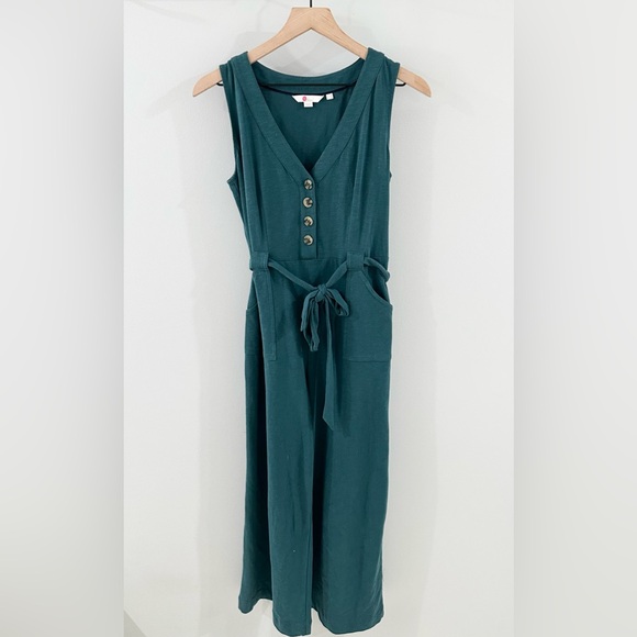 Boden Bryony Jersey Jumpsuit In Green Size 4R - Picture 3 of 7
